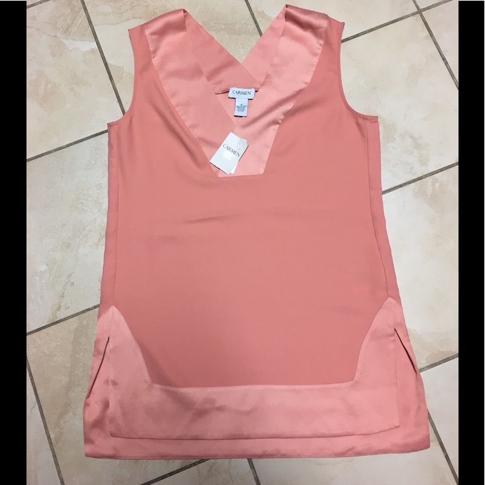 NWT Carmen Marc Valvo sleeveless top